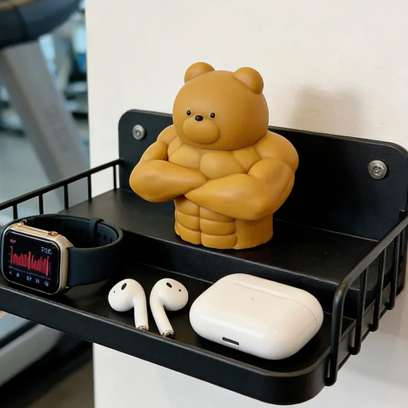 Personalized 3D Printed Hench Couple Bear Muscular Gym Gift Desk Mascot Weightlifter Strength Trainer Desk Decor Gift for Friends Gym Rat Gym Lovers