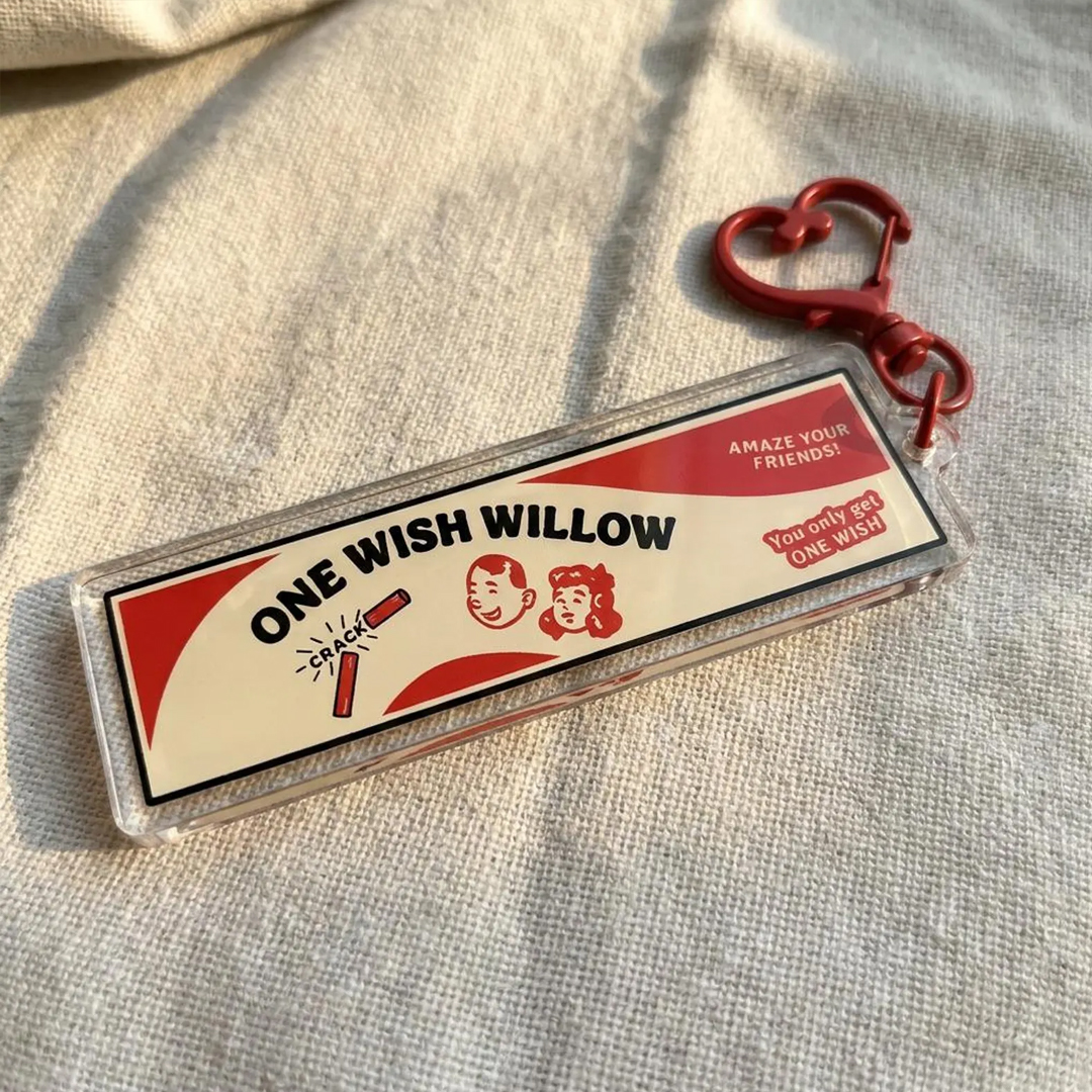 Obsession One Wish Willow Keychain Charm Obsession Keychain Horror Movie Gift Enamel Pin Gift for Fans