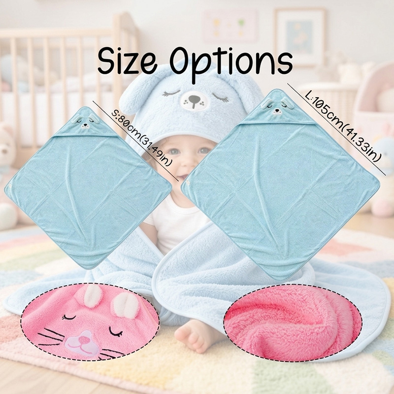 Personalized Baby Hooded Towel with Name Soft Cotton Animal Hooded Bath Towel Cute Baby Gift,Monogrammed Baby Towel Baby Shower Gift