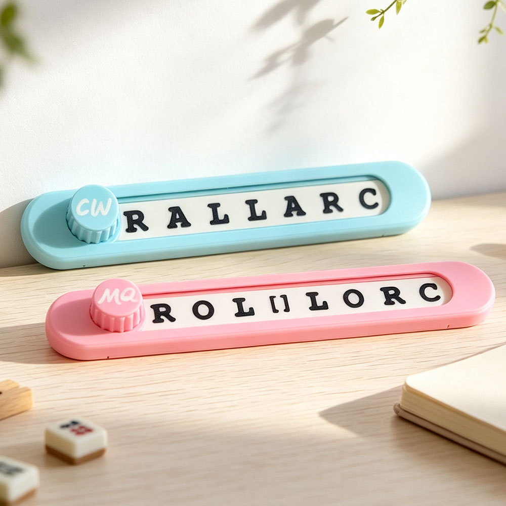 Mahjong Charleston Tracker with Magnetic Snapping Slip Resistant rubber feet with attached marker