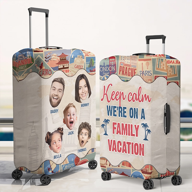 Personalized Photo Every Mile Luggage Cover A New Memory with Family Custom Travel Suitcase Protector Summer Vacation Gift For Family