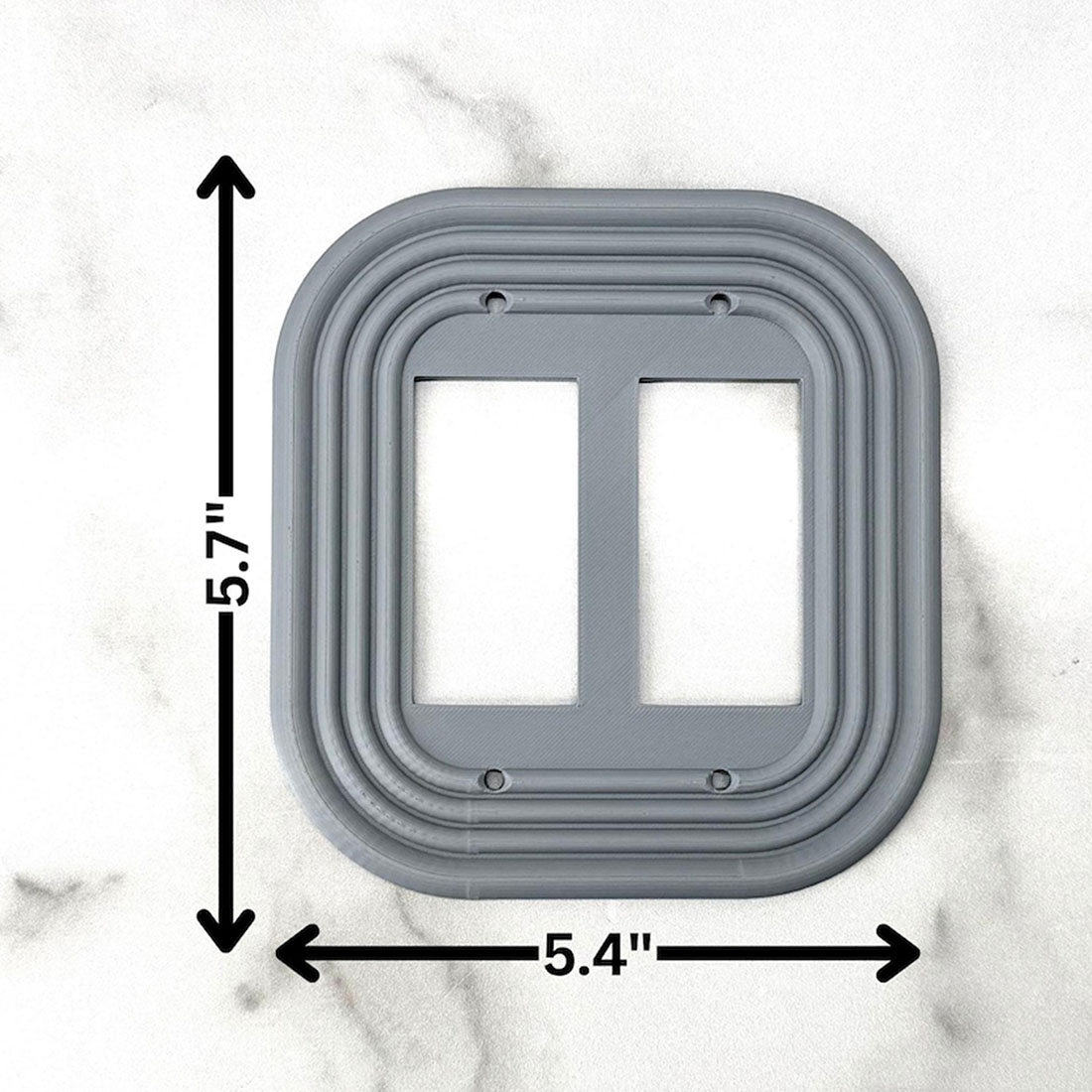 Mid-Century Modern Oval Light Switch Cover Available in Multiple Configurations Stylish & Functional Wall Plate