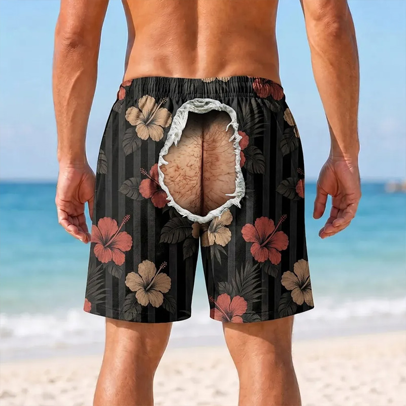 Personalized Funny Butt Crack Beach Beach Shorts