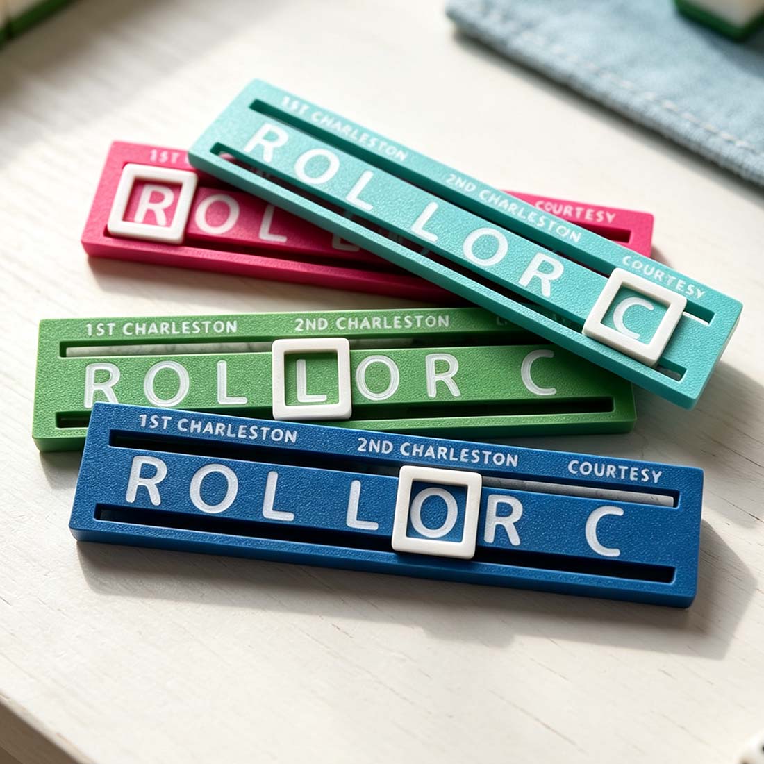 Mahjong Charleston Tracker with Attached Marker