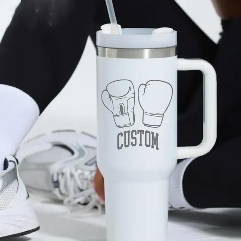 Personalized Fitness Tumbler Boxing Gloves Tumbler Gift for Gym Lovers