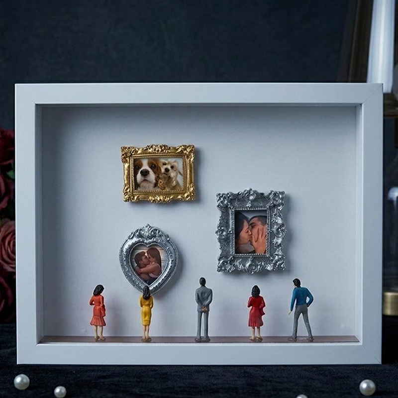 Personalized Museum of Us Frame, Personalized Photo Shadow Box, Couple Memory Display, Wedding Gift Idea, Anniversary Gift for Couple