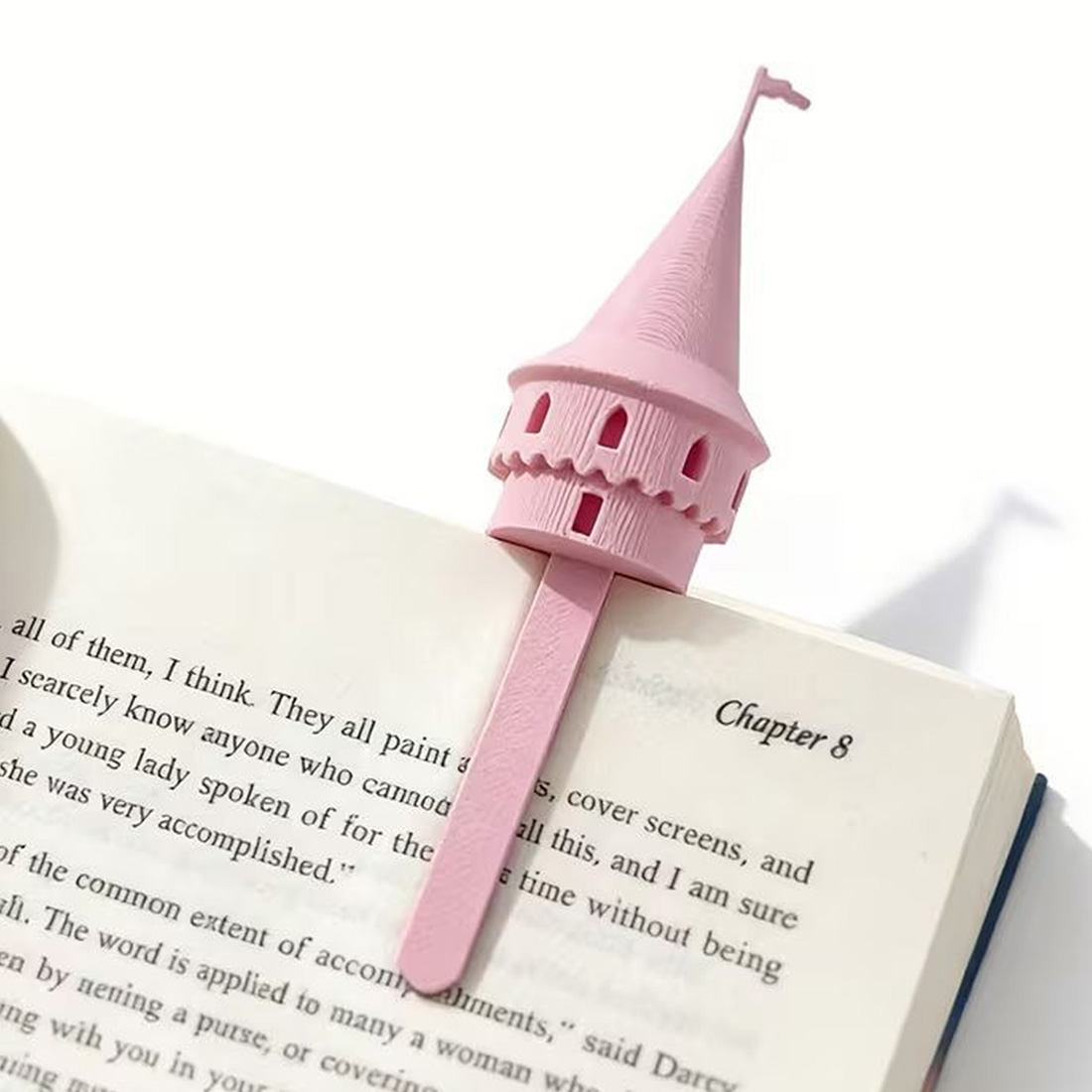 Personalized Castle Bookmark 3D Printed Fairy Tale Tower with Custom Name Cute Gift for Book Lovers & Kids
