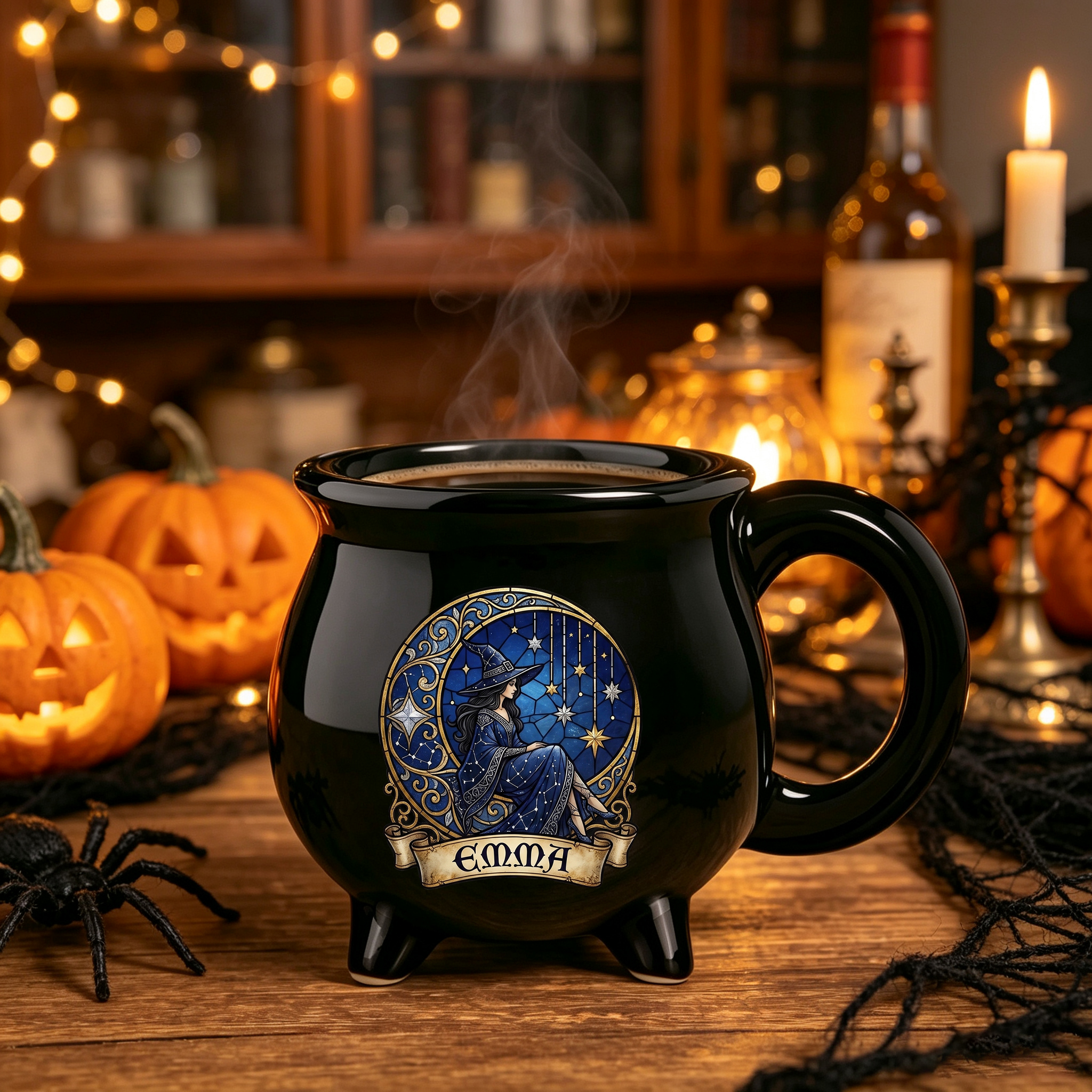 Personalized Witchy Cauldron Coffee Mug Halloween Gifts For Witch  Moonlit Witch Vibes