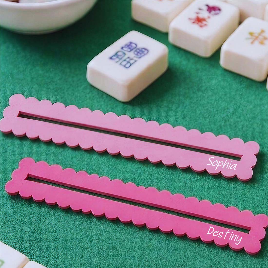 Mahjong Line Reader Personalized Gift for Mahjong Group Girls Night Gift Mahjong Accessories