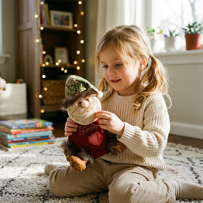 Christmas Gift Bag Holiday Stuffed Animal Cute Winter Decoration Gift Christmas Gift for Kids