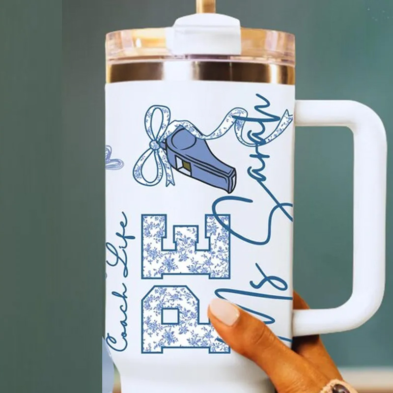 Personalized Fitness Tumbler Physical Education Teacher Gift Custom Travel Cup End of School Gift Quencher for Sport Teacher Gift for Gym Lovers