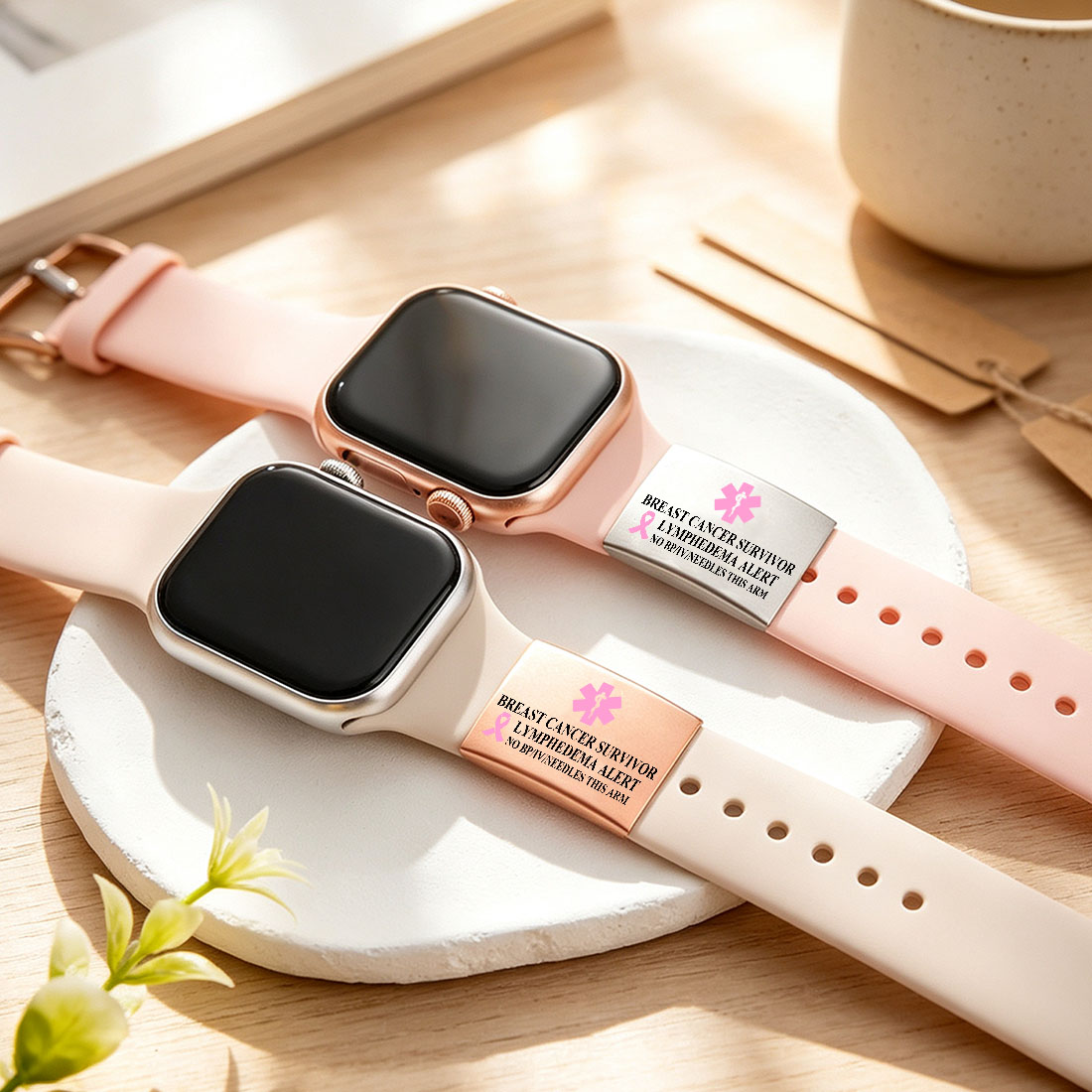 Personalized Medical Alert ID Tag Emergency Safety Plate for Watch Band Fitness Runners Athletes Climbers Elderly Essential