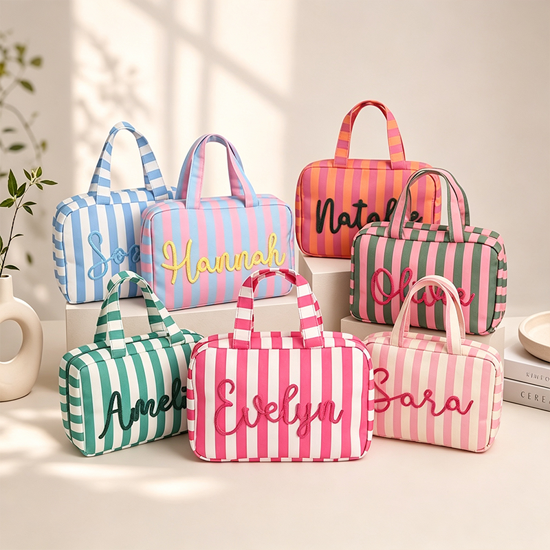 Personalized Expandable and Foldable Toiletry Bag,Personalized Travel Cosmetic Toiletry Bag with Hanging Hook, Bridesmaid Gift,Custom Toiletry Bag