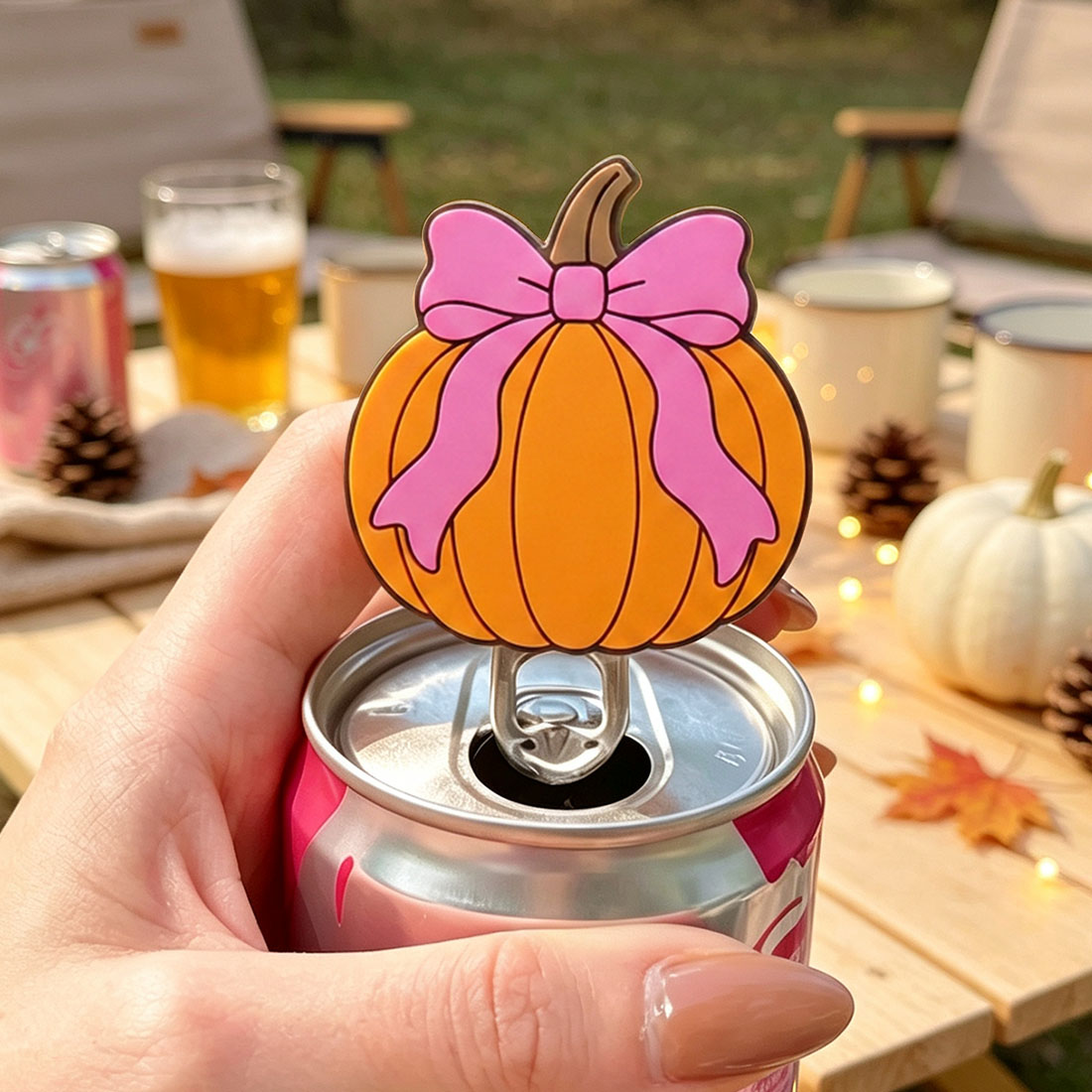 Pumpkin Can Sleeve Bundle and Can Opener