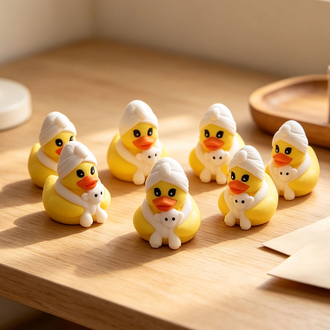 3D Printed Spa Duck with Towel Monkey