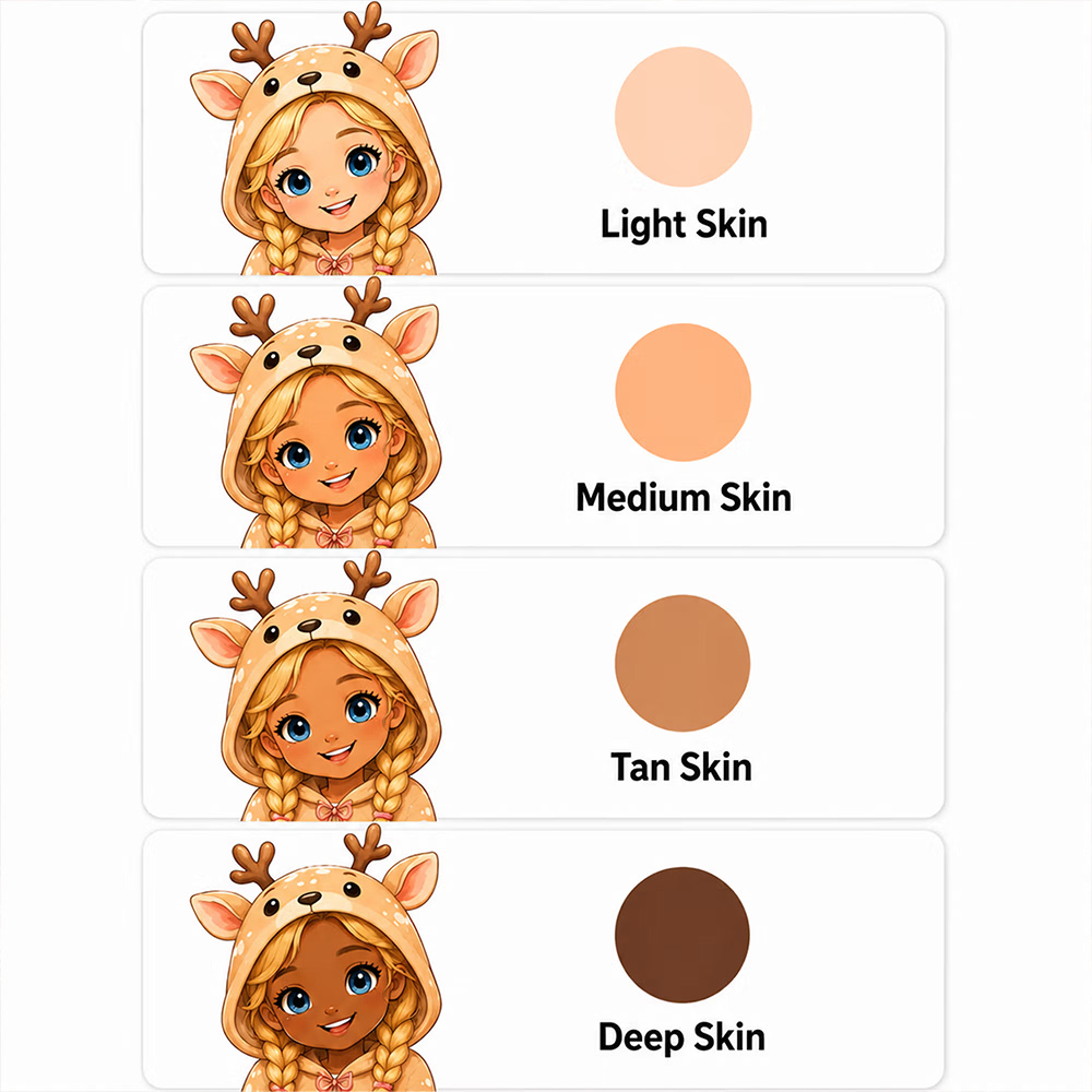 Personalized Reindeer Girl Christmas-Themed Gift Labels with Name, Waterproof Stickers for Gift Decor, Party Favors Christmas Gifts for Her Family