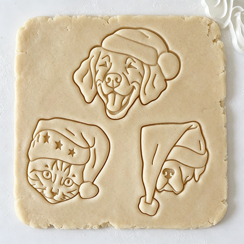 Personalized Christmas Dog Cookie Cutter | Personalized Gift for Pet Owners