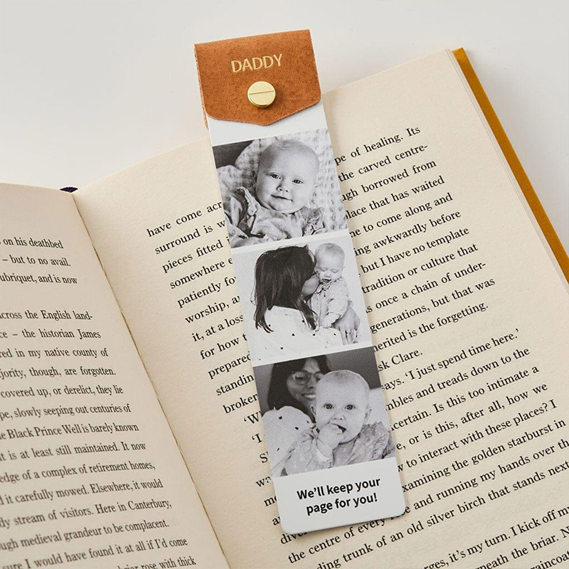 Personalized Grandad Photo Bookmark Birthday Gift for Dad Grandpa Book Lover Gift Father's Day Gift