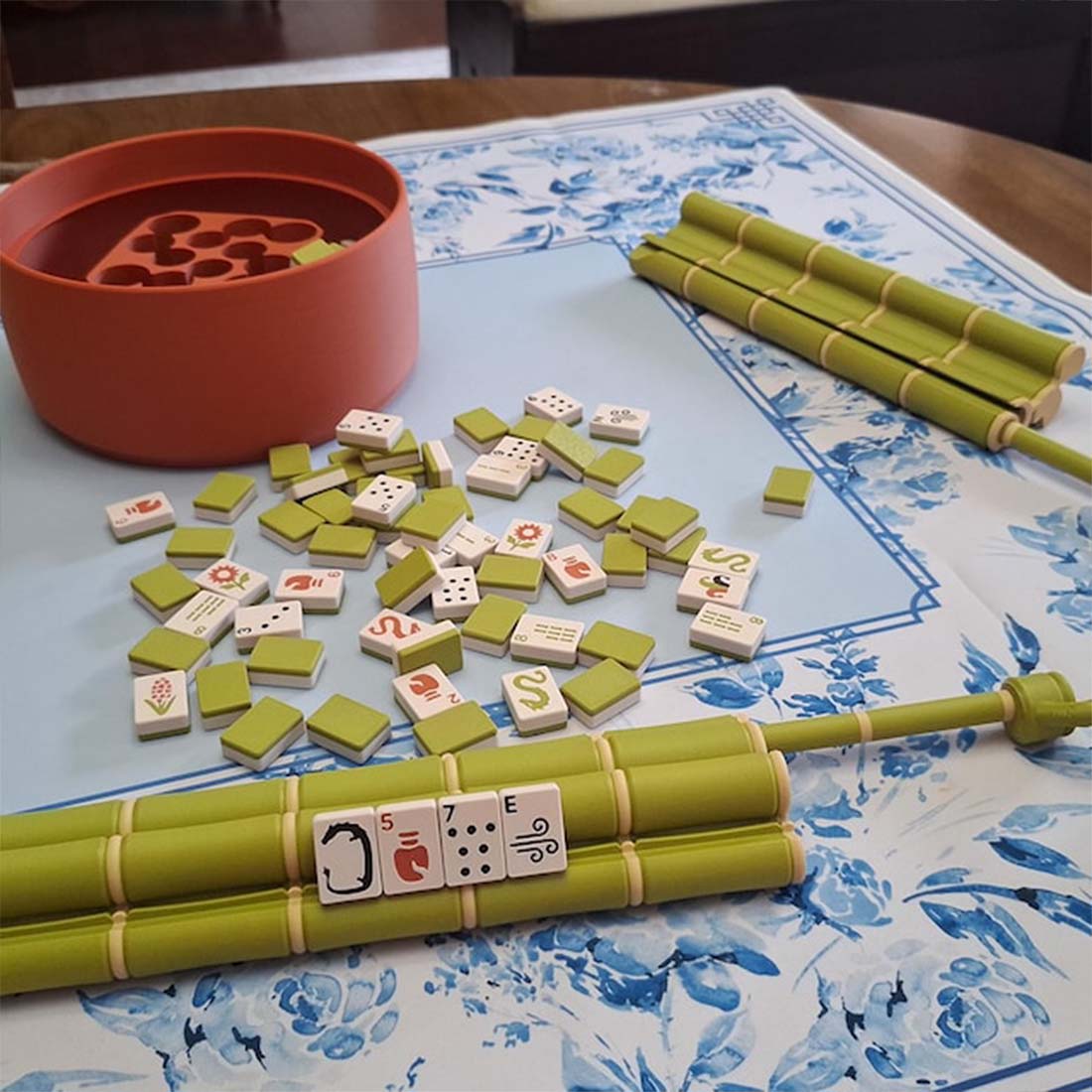 Lucky Bamboo Mahjong Racks 3D Printed Bamboo Racks