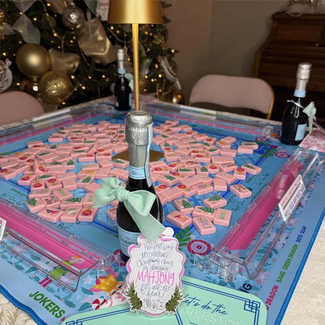 Mahjong Christmas Ornament Funny Holiday Tree Decoration for Mahjong Lovers Gift for Mahjong Players