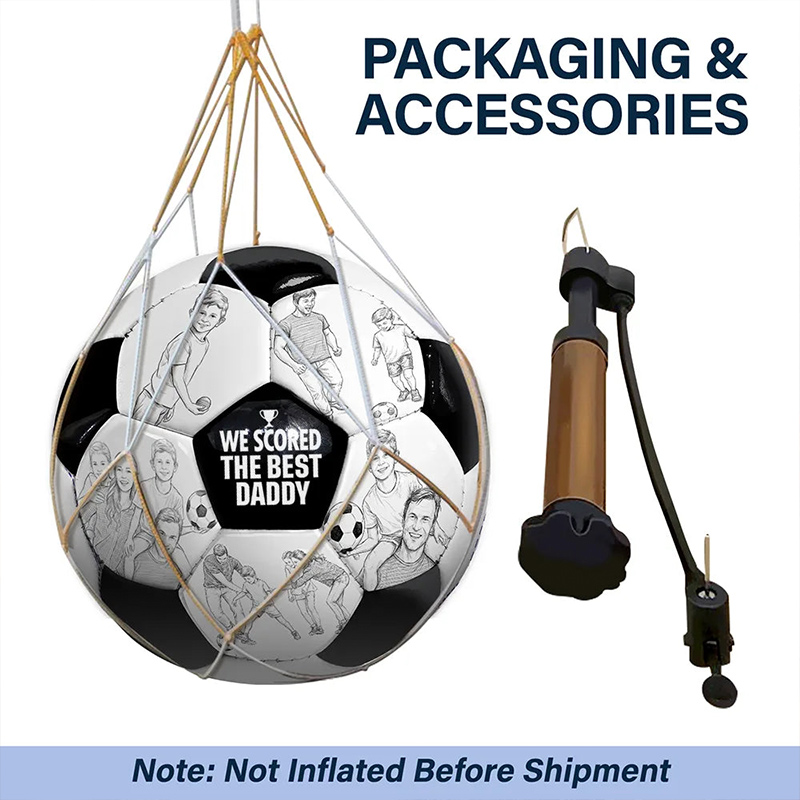 Personalized I Scored The Best Dad Soccer Ball with Photo Pencil Sketch Gift for Dad Soccer Lovers