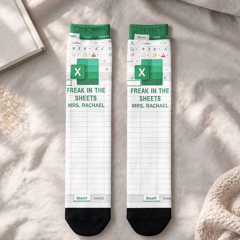 Personalized Freak In The Sheets - Funny Gifts For Coworker, Boss - Personalized Socks