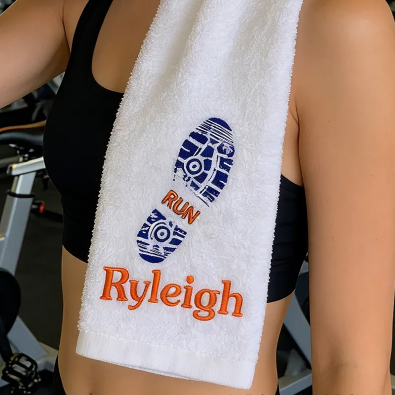 Personalized GYM Towel Sports Embroidered Running Towel Hand Towel Workout Fitness Runner Gym Lover Gift