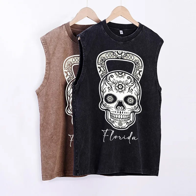 Personalized Gym Couple Classic Tank  Kettlebell Skull Gym Shirt Valentines Day Gym Shirt Workout Tank Top Couples Shirt Workout Couples Gym Shirt Gym Gifts