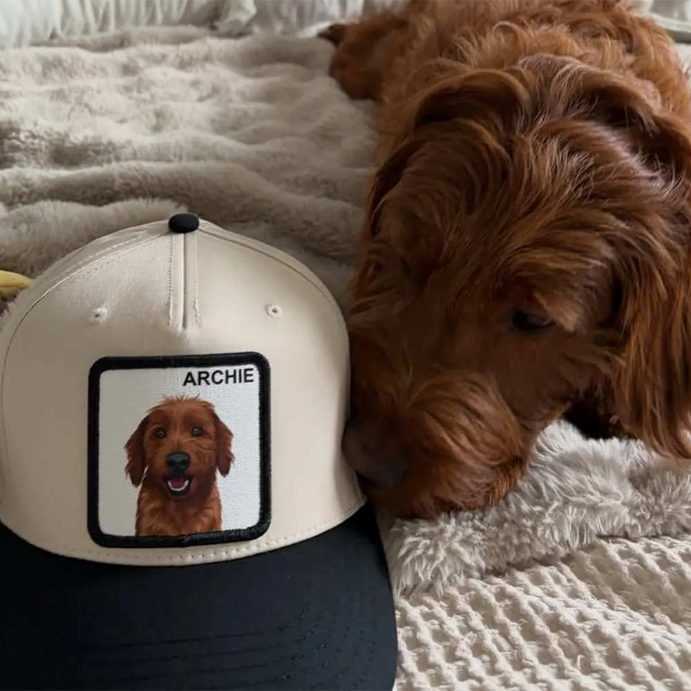 Personalized Vintage Pet Portraits Trucker Hat Pet Lover Gifts