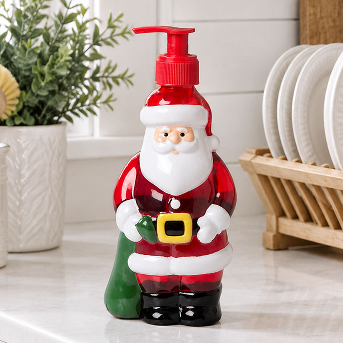 Christmas Snowman Santa Tree Soap Dispenser Holiday Hand Soap Pump Bottles