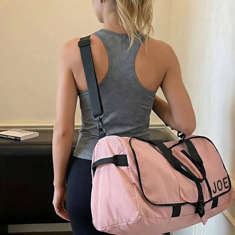 Personalized Fitness Large Capacity Gym Bag with Embroidery Custom Name for Gym Lovers 