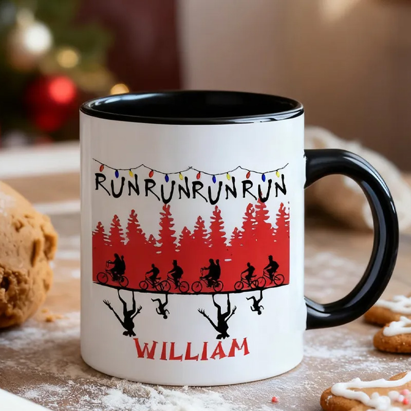 Personalized Christmas Things Cyclist Coffee Mug Funny Bicycle Gift Lover Mug Cyclist Gift Mountain Biker Gift Cycling Gift Bike Gift Bicyclist Mug Colour Options Available