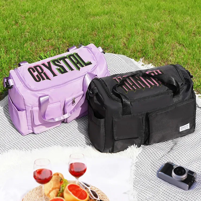 Personalized Duffle Bag Name Gym Bag with Shoulder Strap Multiple Compartments Birthday Christmas Gift for Fitness Lovers