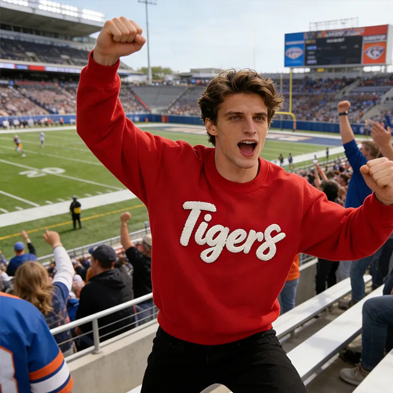 Personalize Your Cozy Sweatshirt with Custom Team Name and Embroidery