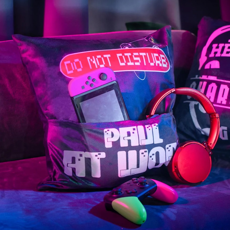 Personalized Gamer Pocket Cushion Cover for Gaming Enthusiasts for Geek Lover