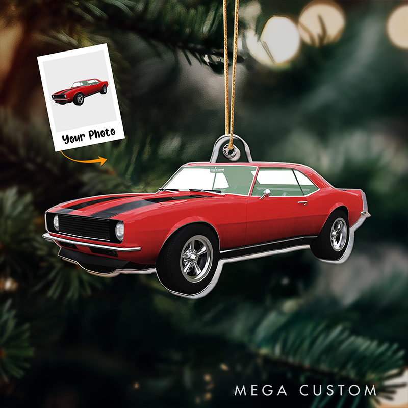 Personalized Dirt Track Racing Acrylic Ornament Custom 2D Car Photo Decoration Gift for Racers and Racing Lovers