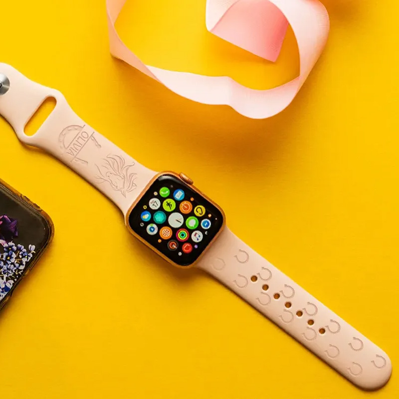 Personalized Horse Horseshoe Silicone Watch Band for Riding Lovers