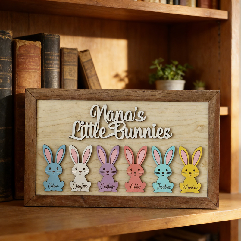 Personalized Grammy's Little Peeps Sign Easter Decor Gift for Grandma Easter Grandma Sign Easter Keepsake Nanas Little Bunnies