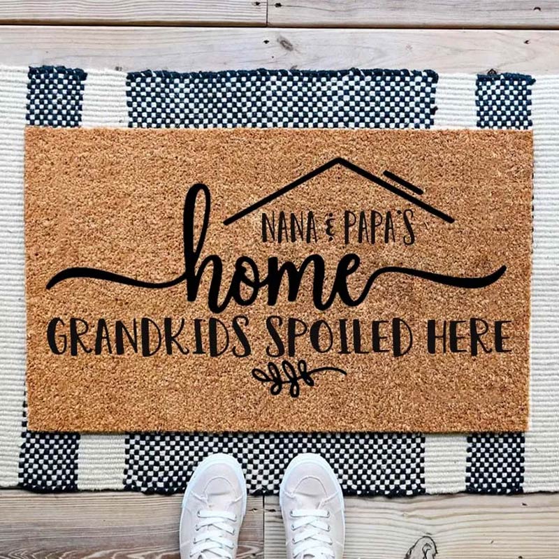 Personalized Grandparents Door Mat Personalized Grandparents Gift Custom Doormat Grandparents Doormat New Home Gift Front Door Mat