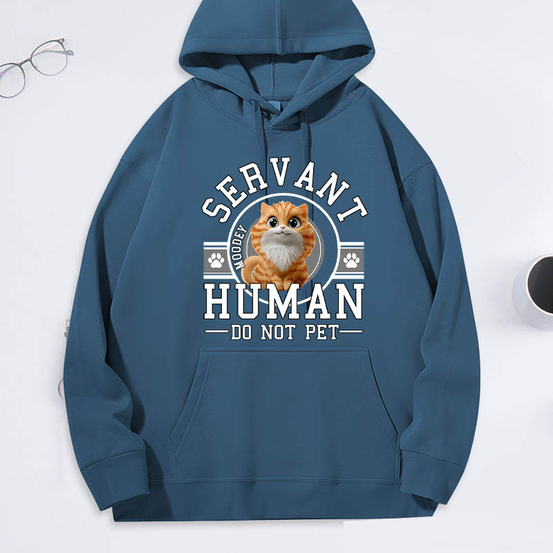 Personalized Cat Lover Human Servant Cartoon Hoodies