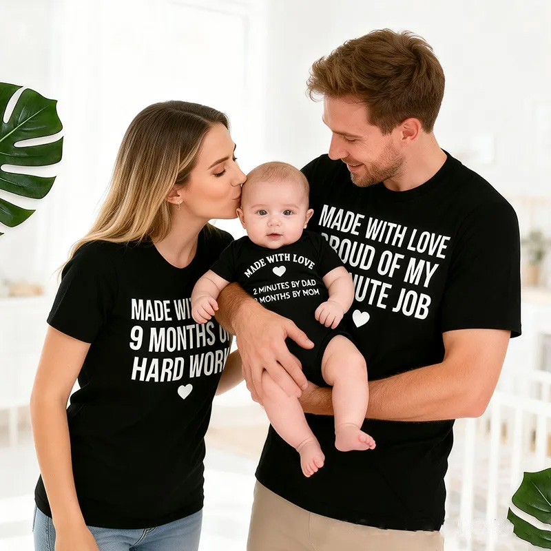 Personalized Family Matching Outfit Hilarious & Heartwarming Newborn Outfit Pregnancy Announcement Gift Baby Shower Gift
