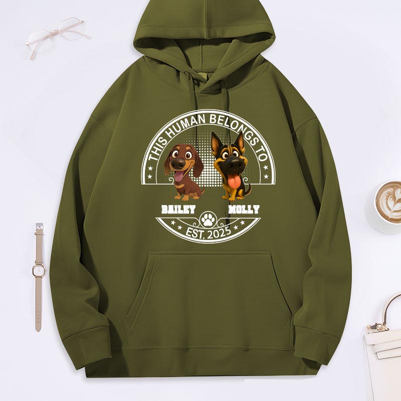 Personalized Dog Lover Belongs to My Dog Baby Hoodies