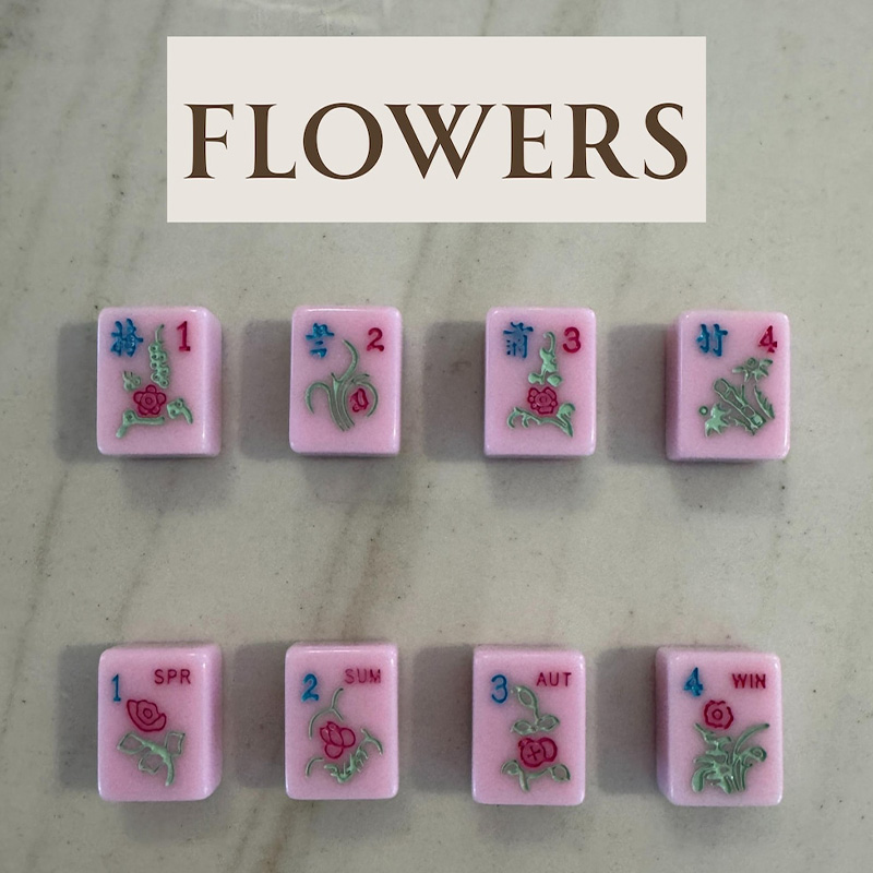 Personalized Mahjong Tile Keychain Pink Tile Monogrammed Mah Jongg Gift