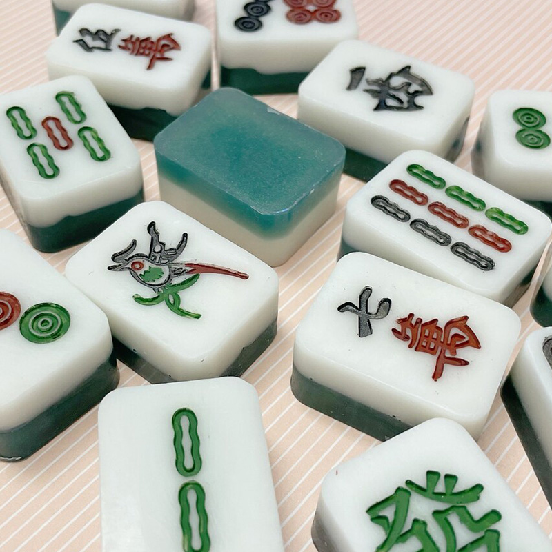 Mahjong Tile Soap Set Customizable Vegan Guest Soaps