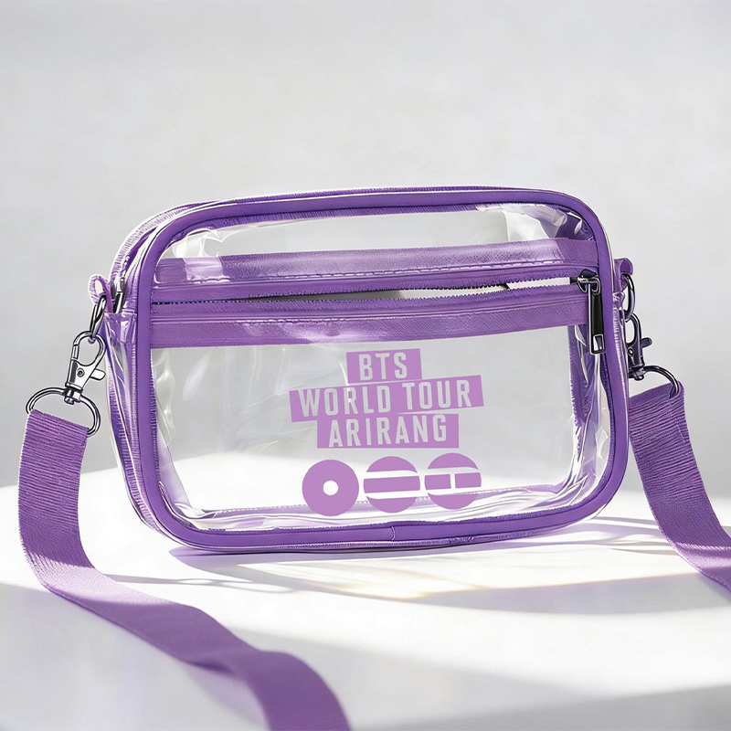 Kpop Clear Criossbody Bag-Stadium Approved Concert Crossbody Bag-Kpop Fan Gift