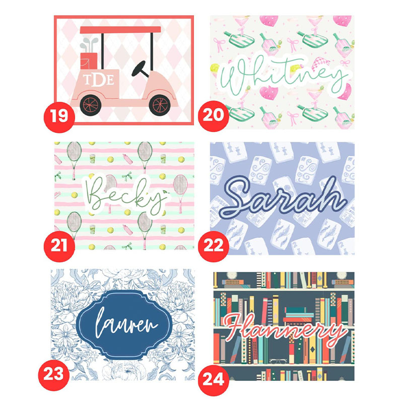 Personalized Mahjong Card Cover and Plastic Sleeve for Large Card National Mahjong League Card Protector Custom Monogram Mahjong Gift