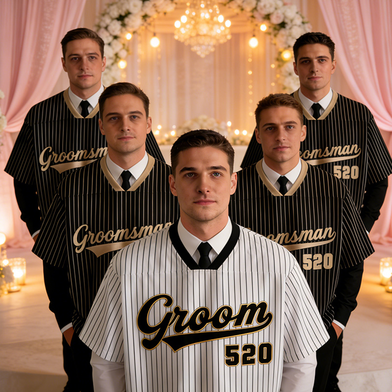 Personalized Groom & Groomsmen Jersey Shirt Bachelor Party Jersey Personalized Name and Number Jersey Groomsmen Proposal Best Man Gift For Him