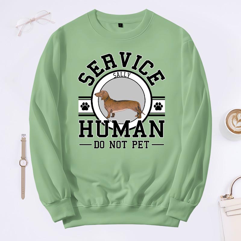 Personalized Dog Lover Service Human Classic Sweatshirts