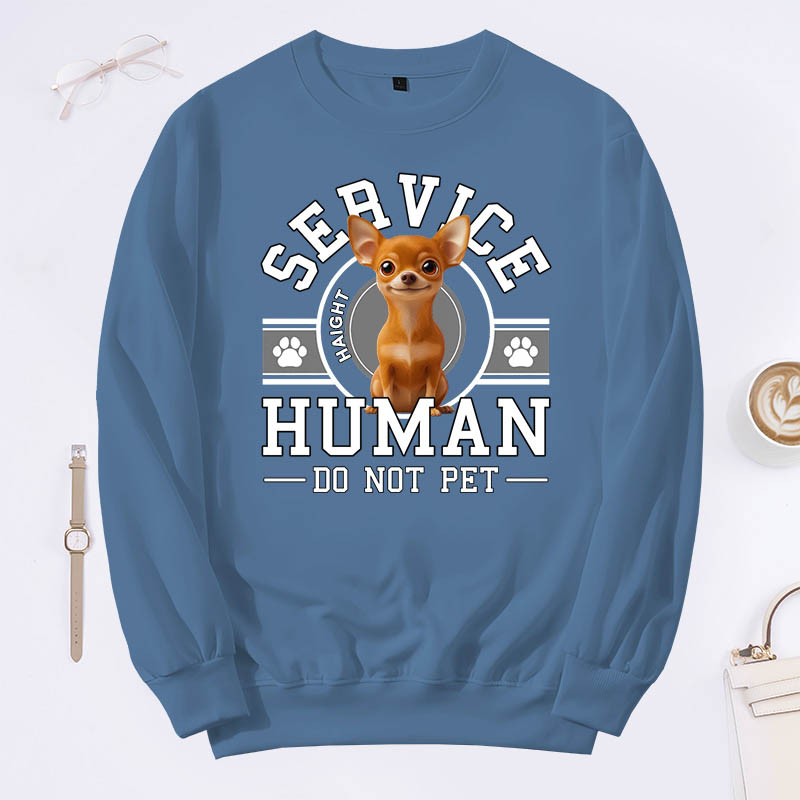 Personalized Dog Lover Service Human Cartoon Classic Sweatshirts