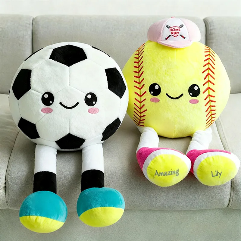 Personalized Soccer Plush Dolls with Custom Name for Kids